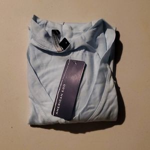 Light Blue V-neck T-Shirt Large